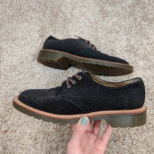 Dr. Martens Lester Oxford Black Gold Shimmer US 7